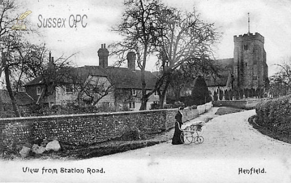 Image of Henfield - St Peter's Church from Station Road