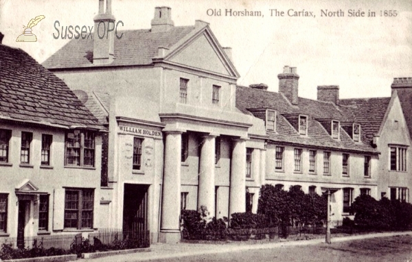 Image of Horsham - The Carfax North Side in 1855