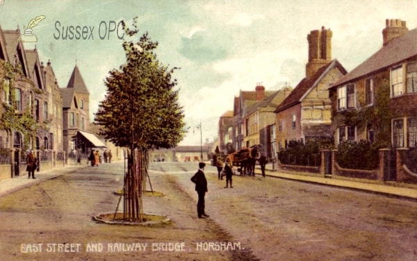 Image of Horsham - East Street & Railway Bridge