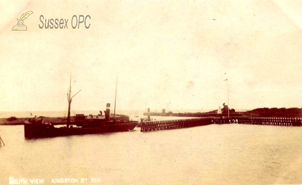 Image of Kingston Buci - South View showing ship (Harbour)