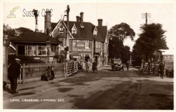 Image of Lancing - Level Crossing & Railway Hotel