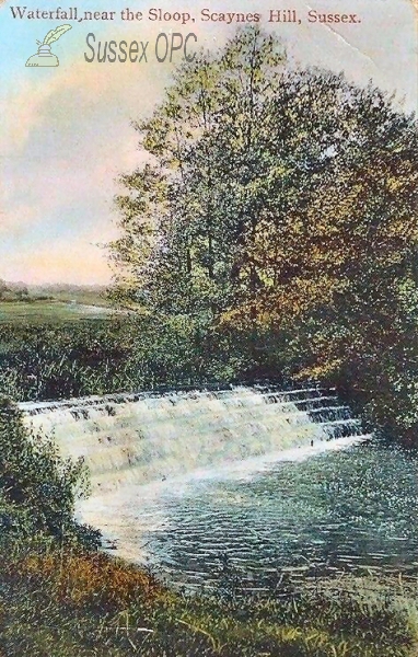 Image of Scaynes Hill - Waterfall near the Sloop