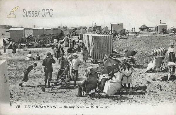 Image of Littlehampton - The Beach & Bathing Tents