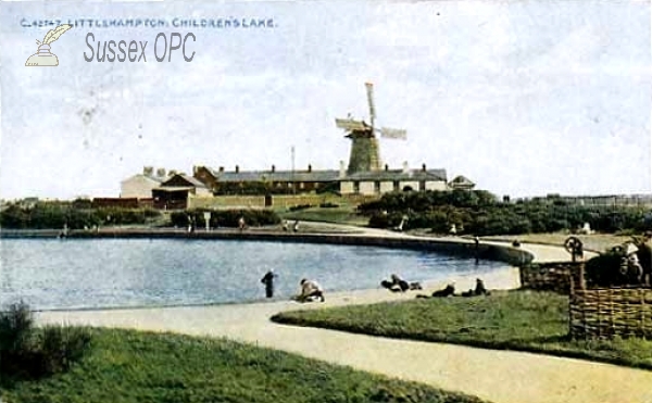Image of Littlehampton - The Children's Lake and Windmill