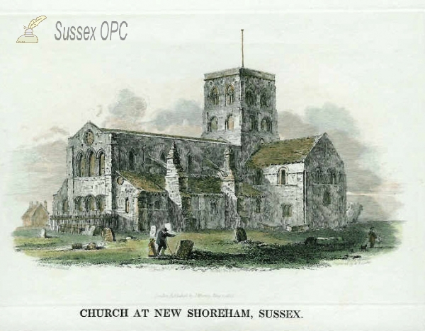 Image of New Shoreham - St Mary's Church in 1815