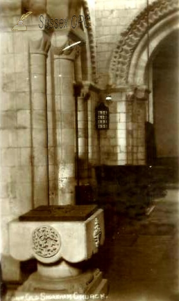 Old Shoreham - St Nicolas Church (Font)