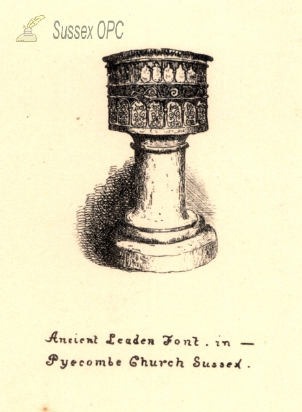Image of Pyecombe - The Church (Font)