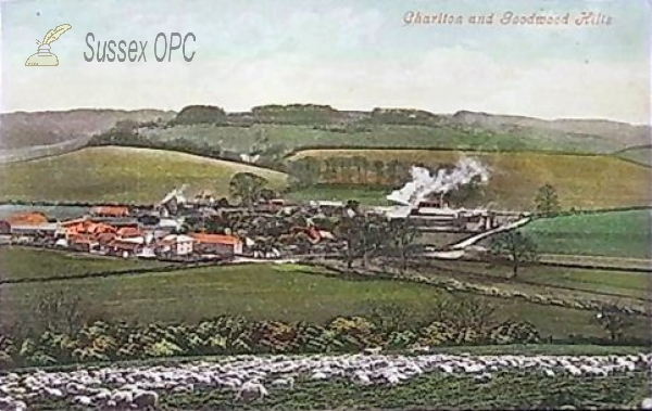 Image of Charlton - View of the Hamlet & Goodwood Hills