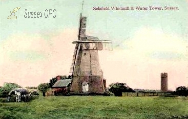 Image of West Hoathly - Selsfield Common - Windmill & water tower