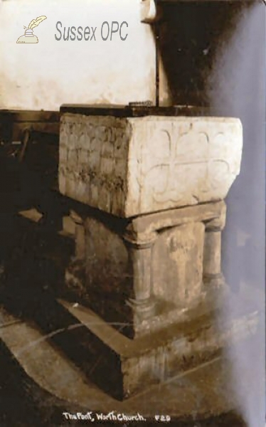 Image of Worth - St Nicholas Church (Font)