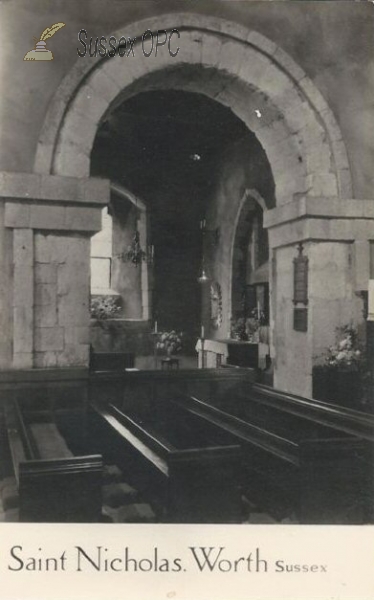Image of Worth - St Nicholas Church (North transept arch)