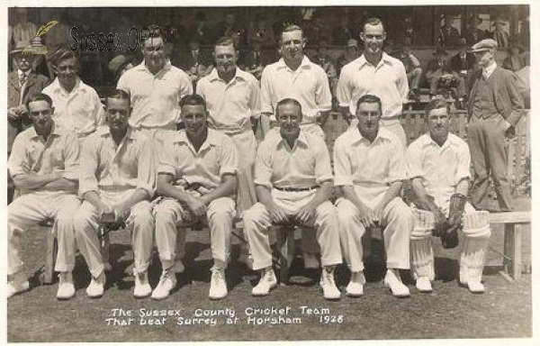 Image of Sussex County Cricket Team - 1928